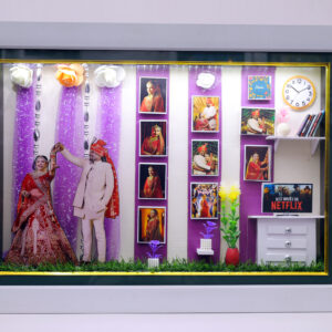 3D Wedding Couple Customisable Frame